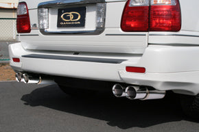 GANADOR PBS-S POLISHED EXHAUST FOR TOYOTA LAND CRUISER 100 GASOLINE GH-UZJ100W GF-UZJ100WFITTEDPOSSIBLE 2UZ-FE 4.700CC GVE-002PO