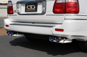 GANADOR PBS BLUE EXHAUST FOR TOYOTA LAND CRUISER 100 GASOLINE GH-UZJ100W GF-UZJ100WFITTEDPOSSIBLE 2UZ-FE 4.700CC GVE-002BL