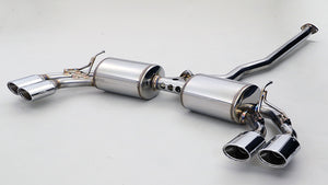 GANADOR VERTEX 4WD SUV POLISHED EXHAUST FOR TOYOTA HARRIER MXUA80 2WD MXUA85 4WD MODELLISTA M20A-FKS 1,986CC GVE-048MPO