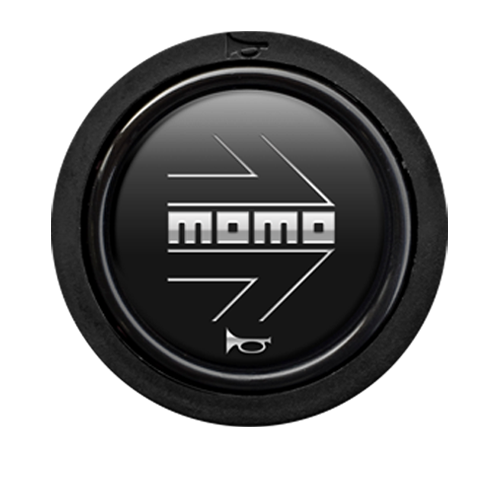 MOMO ARROW MATT BLACK HORN BUTTON FOR  HBR-02