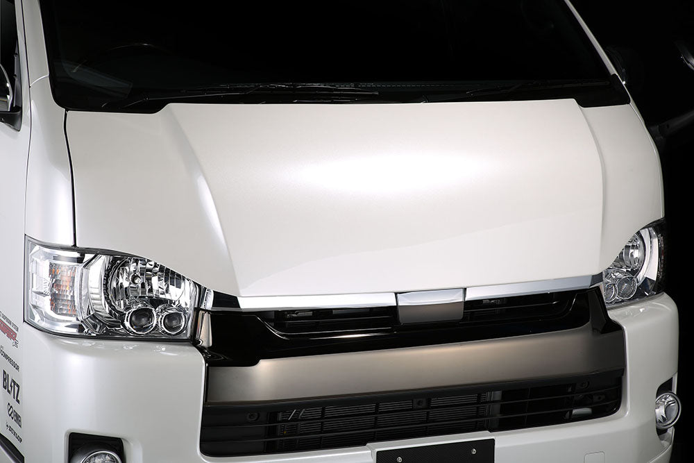 BLITZ AERO BONNET FRP UNPAINTED FOR TOYOTA HIACE TRH21 KDH21 1TR-FE 1KD-FE 60375