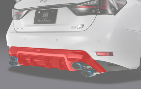 K'SPEC SILKBLAZE GLANZEN REAR DIFFUSER CARBON CLEAR COAT FOR LEXUS GS-F URL10 GL-GSF-RDC