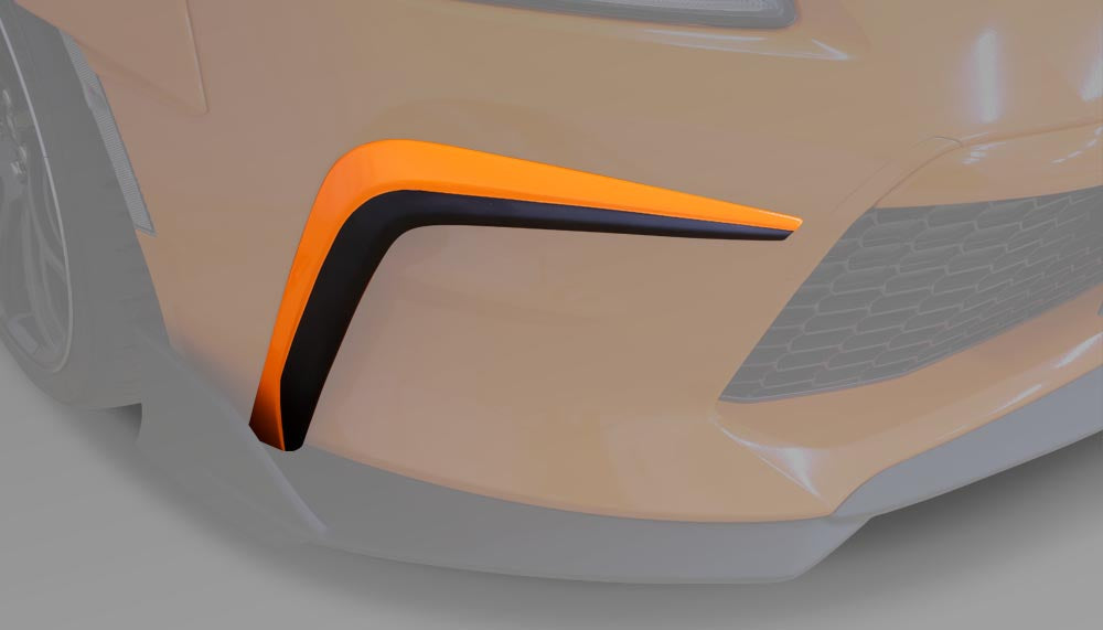 TOMS FRONT BUMPER GARNISH BLACK D4S FOR TOYOTA 86 ZN8 52111-TZN80-B