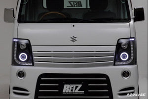 REVIER REIZ 3D LED LIGHT BAR HEADLIGHT METEOR VERSION INNER CHROME FOR SUZUKI CARRY DA63T DA65T HL-SZ13-RUN-CH