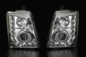 REVIER REIZ 3D LED LIGHT BAR HEADLIGHT METEOR VERSION INNER CHROME FOR SUZUKI CARRY DA63T DA65T HL-SZ13-RUN-CH