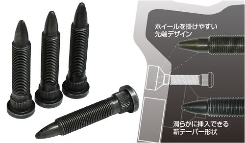JURAN HUB BOLT JHB-N2S M12 × P1.25 NISSAN N 4Pcs FOR  336316