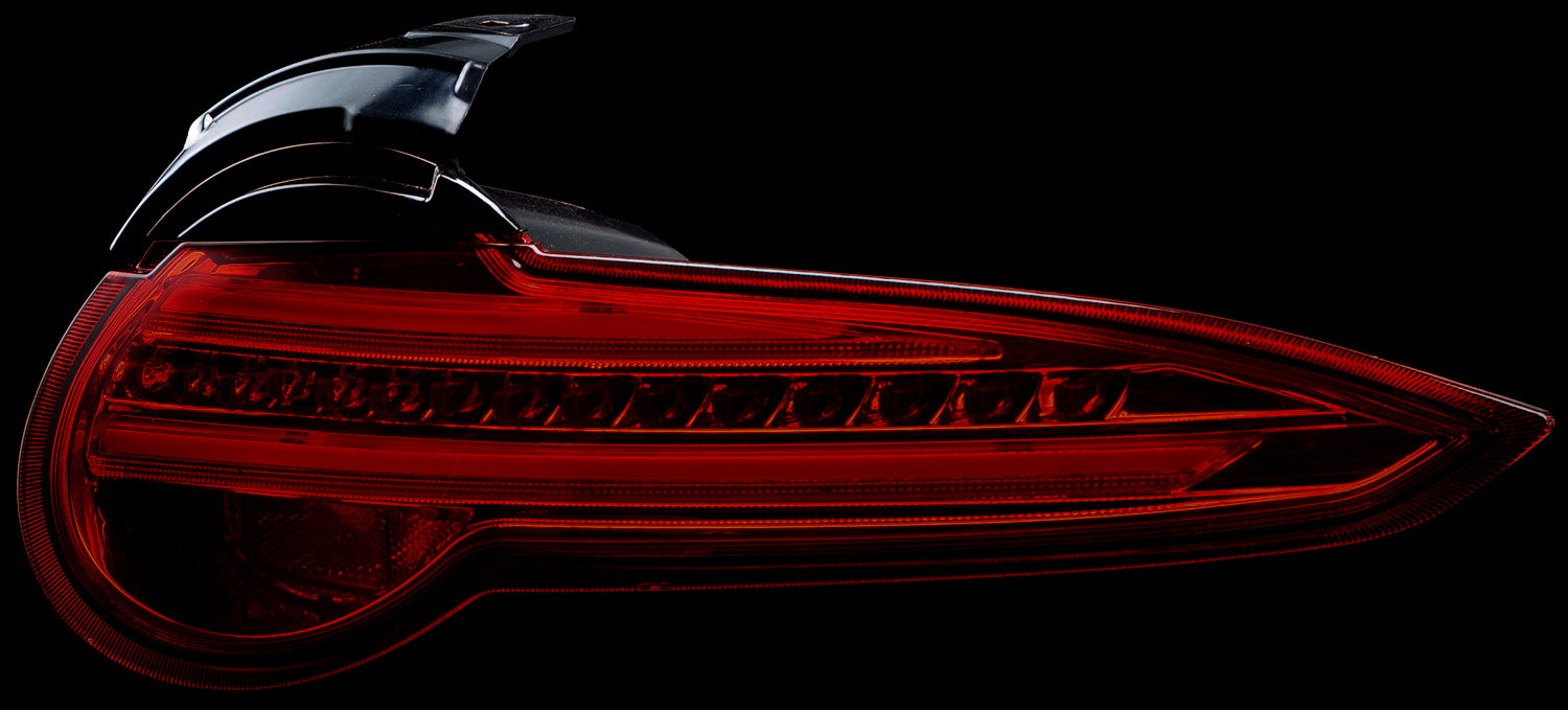 VALENTI JEWEL LED TAIL LAMP REVO RED LENS, BLACK FOR MAZDA ROADSTER ND TMNDR-RG-1