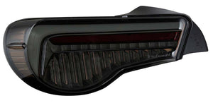 VALENTI JEWEL LED TAIL LAMP ULTRA LIGHT SMOKE BLACK CHROME FOR TOYOTA 86 ZN6 SUBARU BRZ ZC6  TT86ZU-SB-1