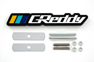 GREDDY PU EMBLEM NAVY SILVER LOGO FOR 18003120