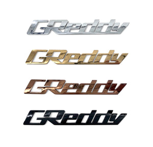 GREDDY PU EMBLEM NAVY SILVER LOGO FOR 18003120