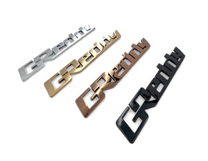 GREDDY PU EMBLEM NAVY SILVER LOGO FOR 18003120