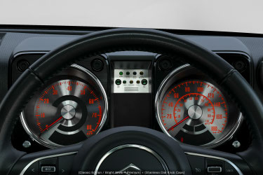 RETROACTIVE CLASSIC EDITION / BRIGHT SILVER - STANDARD SILVER NEEDLE FOR SUZUKI JIMNY JB64 1ST GEN WITH SSS 2018/07-2021/08 RETROACTIVE-00151