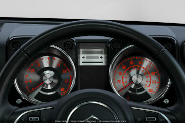 RETROACTIVE PIXEL EDITION / BRIGHT SILVER - PREMIUM BLACK NEEDLE FOR SUZUKI JIMNY JB64 2ND GEN WITH SSS 2021/09-2022/06 RETROACTIVE-00140