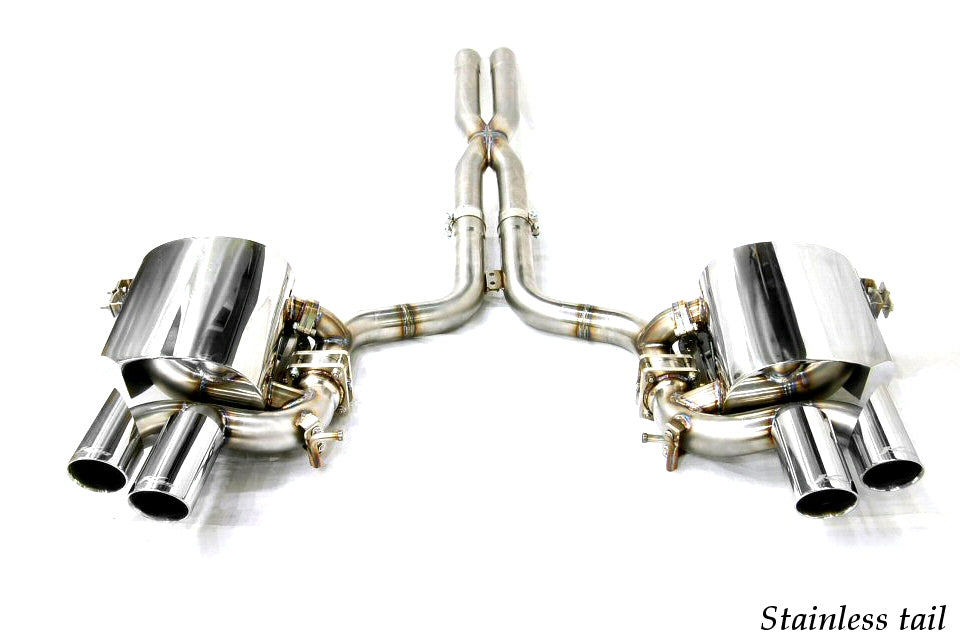 KREISSIEG CAT-BACK F1 SOUND VALVETRONIC EXHAUST SYSTEM STAINLESS STEEL BILLET FLOATING CURL TAIL SANDBLASTED KSG LOGO MARK FOR S AT WITH VARIABLE FUNCTION FOR MASERATI GRAND TURISMO S AT MGT-04-STAINLESSBILLET-GRANTURISMO-S-AT-YES