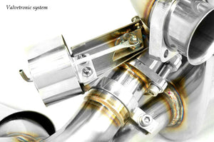 KREISSIEG F1 SOUND VALVETRONIC EXHAUST SYSTEM SUPER HOWLING VER. STAINLESS STEEL BILLET FLOATING CURL TAIL SANDBLASTED KSG LOGO MARK FOR FERRARI 348 GTS FERRARI GTB FERRARI 348 SPIDER F348-08-STAINLESSBILLET-GTS-GTB-SPIDER