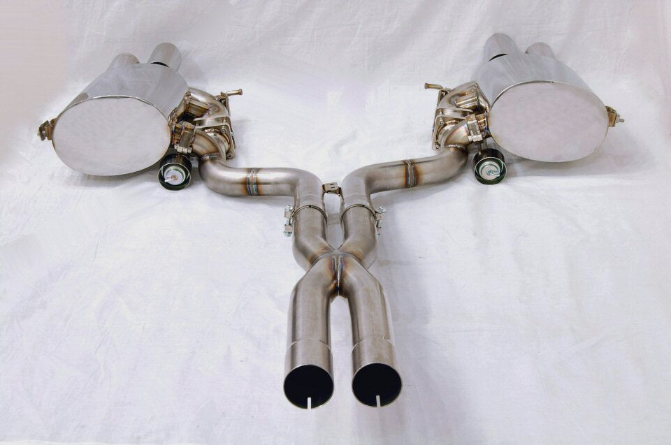 KREISSIEG CAT-BACK F1 SOUND VALVETRONIC EXHAUST SYSTEM STAINLESS STEEL FLOATING CURL TAIL SANDBLASTED KSG LOGO MARK FOR S AT WITHOUT VARIABLE FUCTION FOR MASERATI GRAND TURISMO S AT MGT-04-STAINLESS-GRANTURISMO-S-AT-NA