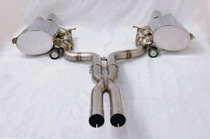KREISSIEG CAT-BACK F1 SOUND VALVETRONIC EXHAUST SYSTEM STAINLESS STEEL FLOATING CURL TAIL SANDBLASTED KSG LOGO MARK FOR AT WITHOUT VARIABLE FUCTION FOR MASERATI GRAND TURISMO AT MGT-04-STAINLESS-GRANTURISMO-AT-NA