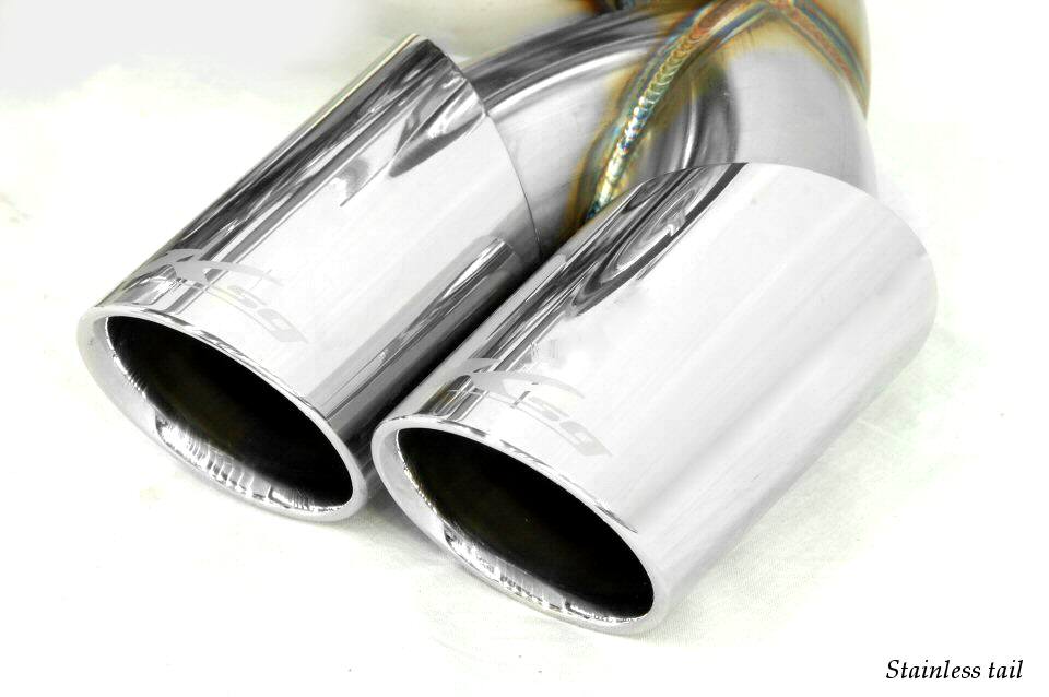 KREISSIEG F1 SOUND EXHAUST SYSTEM WONDERWOLF VER. STAINLESS STEEL FLOATING CURL TAIL SANDBLASTED KSG LOGO MARK FOR FERRARI 348 GTS FERRARI GTB FERRARI 348 SPIDER F348-11-STAINLESS-GTS-GTB-SPIDER