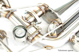 KREISSIEG CAT-BACK F1 SOUND VALVETRONIC EXHAUST SYSTEM STAINLESS STEEL FLOATING CURL TAIL SANDBLASTED KSG LOGO MARK FOR BMW E46 M3 BME46-04-STAINLESS