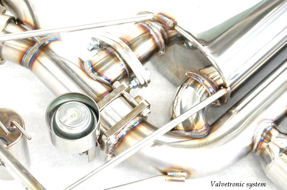 KREISSIEG CAT-BACK F1 SOUND VALVETRONIC EXHAUST SYSTEM STAINLESS STEEL BILLET FLOATING CURL TAIL SANDBLASTED KSG LOGO MARK FOR BMW E46 M3 BME46-04-STAINLESSBILLET