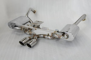 KREISSIEG FIRST CAT-BACK F1 SOUND VALVETRONIC EXHAUST SYSTEM STAINLESS STEEL FLOATING CURL TAIL SANDBLASTED KSG LOGO MARK 6SP LATE MODEL FOR PORSCHE 987 CAYMAN KOUKI  P987CL-08-STAINLESS-6SP