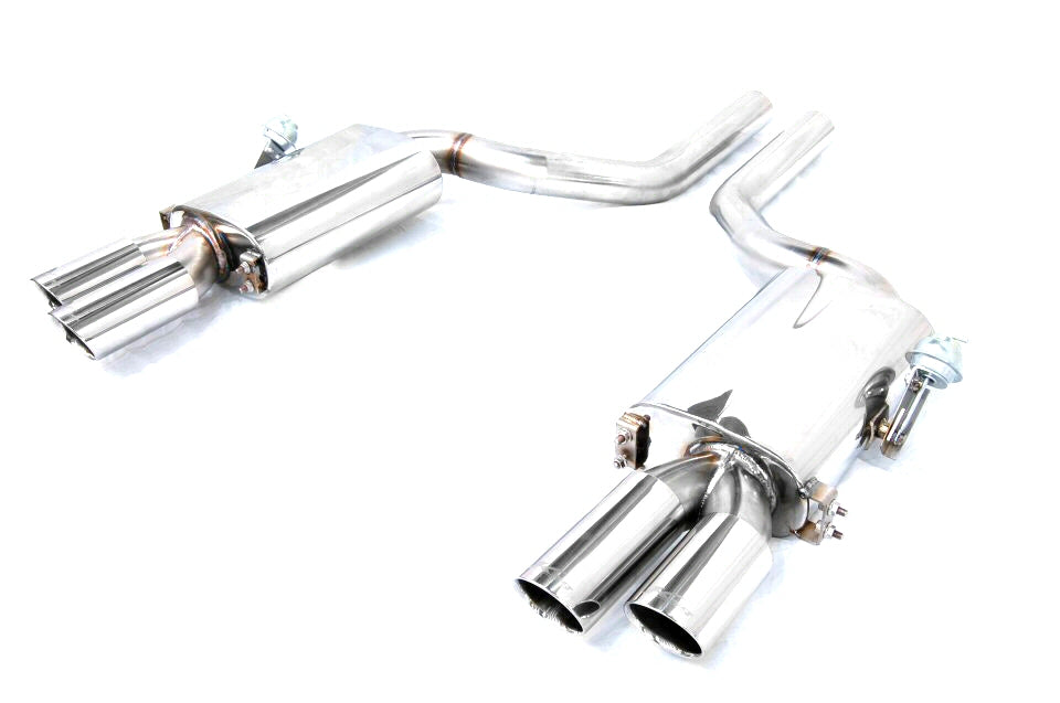 KREISSIEG FIRST CAT-BACK F1 SOUND VALVETRONIC EXHAUST SYSTEM STAINLESS STEEL FLOATING CURL TAIL SANDBLASTED KSG LOGO MARK FOR BENTLEY CONTINENTAL GT BECGT-02-STAINLESS