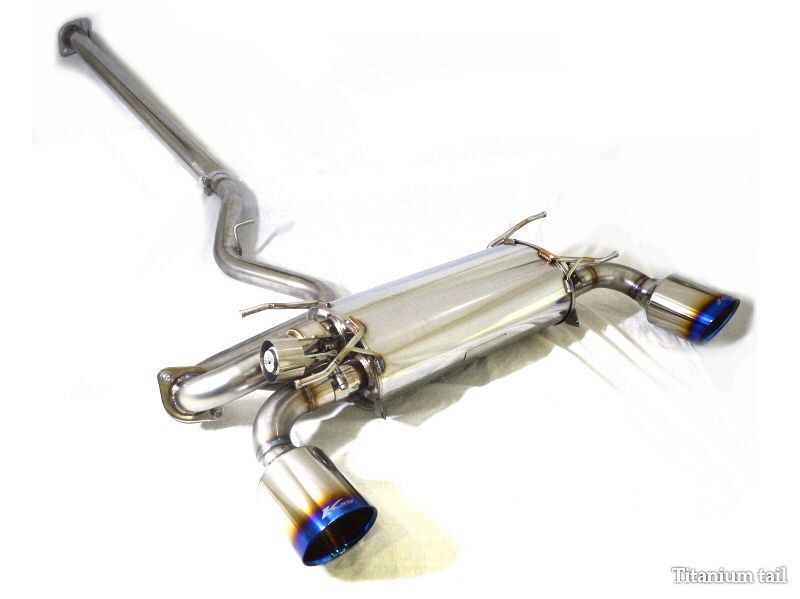 KREISSIEG CAT-BACK F1 SOUND VALVETRONIC EXHAUST SYSTEM 2-PIPE TITANIUM FLOATING CURL TAIL SANDBLASTED KSG LOGO MARK FOR SUBARU BRZ SBRZ-01-TITANIUM