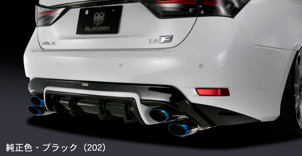K'SPEC SILKBLAZE GLANZEN REAR DIFFUSER PAINTED TWO TONES FOR LEXUS GS-F URL10 GL-GSF-RD-XXXB
