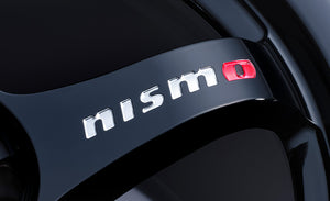 NISMO LM GT4 ALUMINUM ROAD WHEEL MACHINING LOGO VERSION 18X9.0J +22 5X114.3 BLACK FOR NISSAN SKYLINE BNR32 4030S-RS110-BK