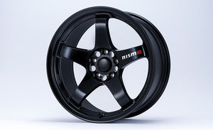 NISMO LM GT4 ALUMINUM ROAD WHEEL MACHINING LOGO VERSION 18X10.5J +15 5X114.3 BLACK 4030S-RS130-BK