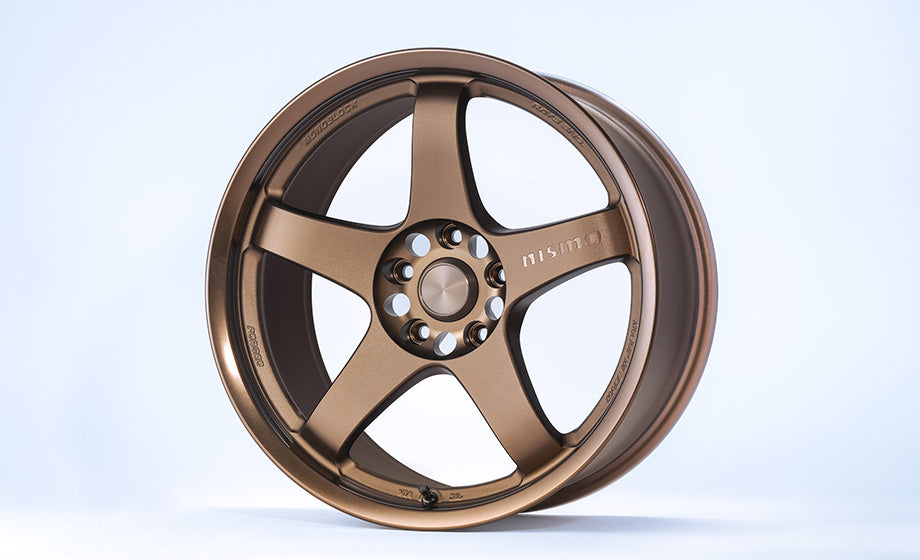 NISMO LM GT4 ALUMINUM ROAD WHEEL MACHINING LOGO VERSION 18X9.5J +12 5X114.3 BRONZE (ANODIZED ALUMINUM) FOR NISSAN SKYLINE BCNR33 BNR34 4030S-RS120-BR