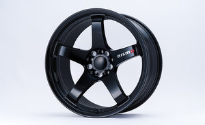 NISMO LM GT4 EVO ALUMINUM ROAD WHEEL MACHINING LOGO VERSION 19X10.0J +15 5X114.3 BLACK 4030S-RS260-BK