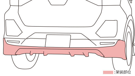 TRD REAR BUMPER SPOILER WHITE FOR TOYOTA RAIZE A202A 10A 01A MS343-B1010