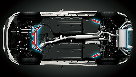 TRD GR MEMBER BRACE SET FOR TOYOTA 86 ZN8  MS300-18003