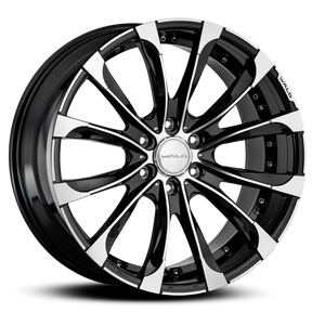 WALD JARRET J11-C 1-6 1-5 22x10.5 WITH OVER FENDER BLACK POLISH FOR TOYOTA PRADO 150 HILUX WALD-00034