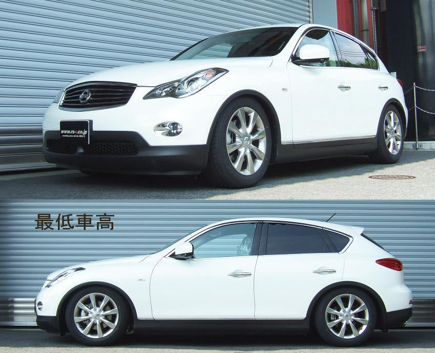 RS-R SUPER-I COILOVER SUSPENSION RECOMMENDED SPRING RATE FOR NISSAN SKYLINE CROSSOVER J50 SIN125M