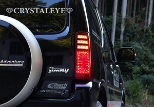 CRYSTAL EYE 3D HOLE FULL LED TAIL V2 FLOWING TURN SIGNAL RED CLEAR TYPE FOR SUZUKI JIMNY JB23 J205RC