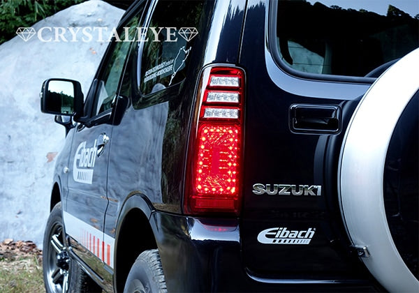 CRYSTAL EYE 3D HOLE FULL LED TAIL V2 FLOWING TURN SIGNAL RED CLEAR TYPE FOR SUZUKI JIMNY JB23 J205RC