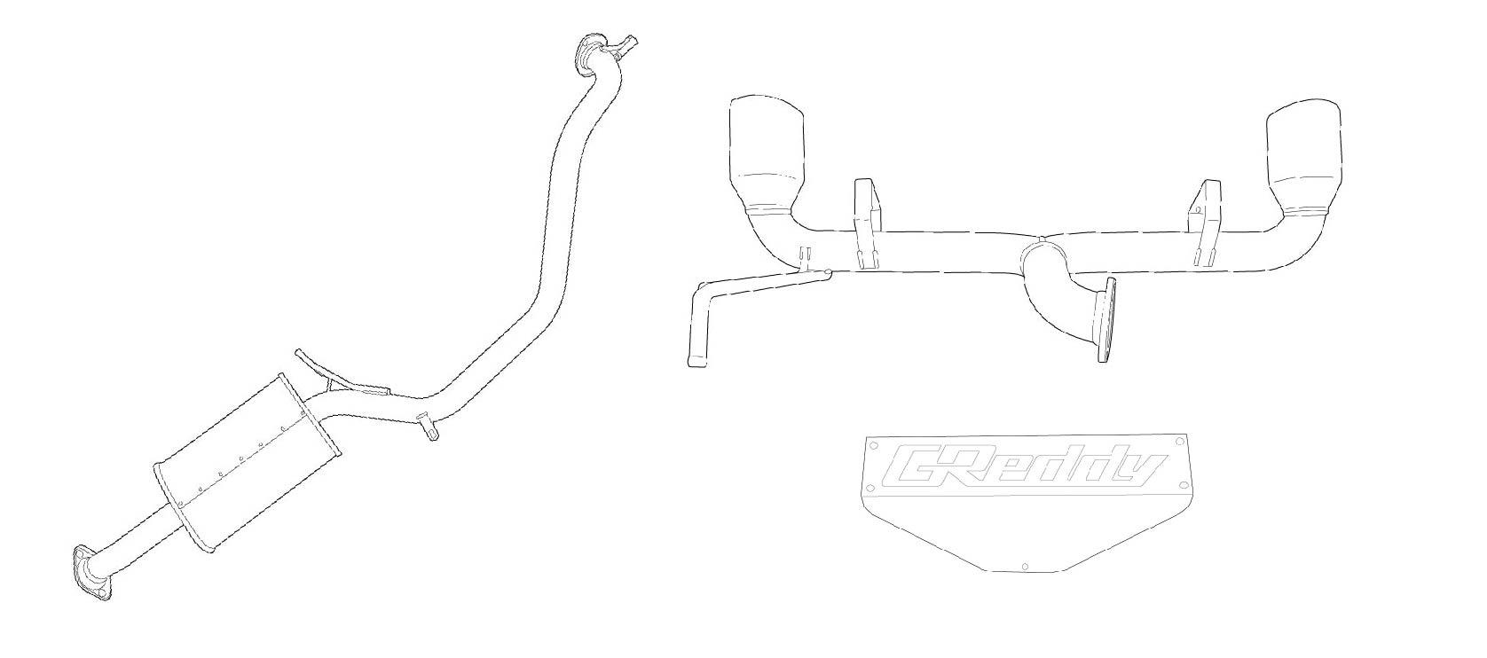 GREDDY XROSS EXHAUST G-STYLE FOR SUZUKI JIMNY JB64W R06A 10193800