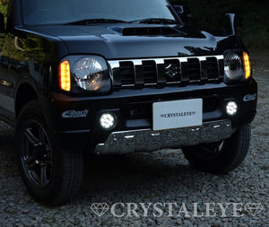CRYSTAL EYE HIGH-BRIGHTNESS LED TURN SIGNALS, GENUINE TYPE HEADLIGHTS FOR SUZUKI JIMNY JB23 D078BK