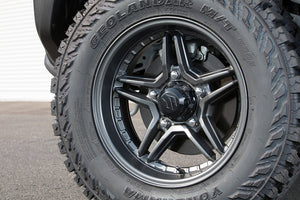 JAOS EXCELJX3 16X6.0J ± 0 5H139.7 MATT GUN METALLIC WHEEL FOR SUZUKI JIMNY JB33 JB43 B935660MGM