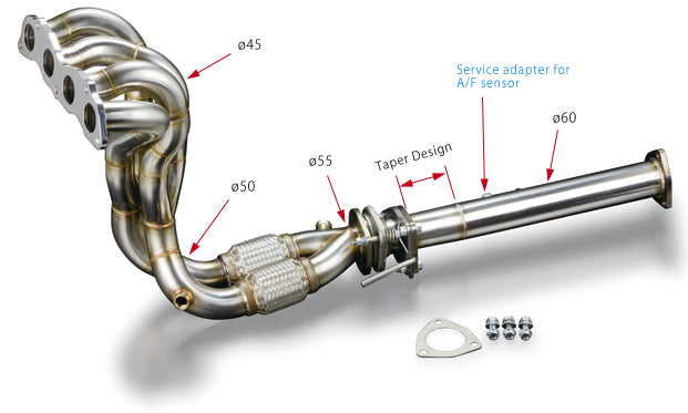TODA RACING Exhaust Manifold 4-2-1 SUS  For ACCORD TypeS ACCORD WAGON TypeS K24A 18100-CL9-00J