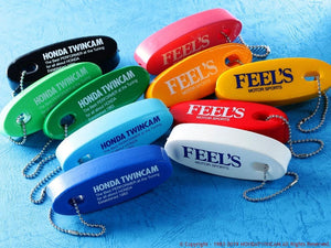 FEEL'S HONDA TWINCAM FEEL'S FLOAT KEYCHAIN ORANGE FOR  FEELS-00947