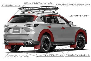 AUTOEXE REAR UNDER GARNISH SILVER PAINTED FOR MAZDA CX-5 KF SERIES-500001 ONWARDS KFA1V3300