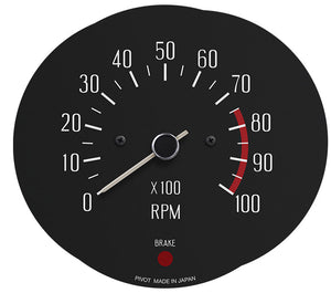 PIVOT VINTAGE GAUGE TACHOMETER 10000RPM WHITE NEEDLE FOR NISSAN SKYLINE HAKOSUKA ZENKI KG-HA1