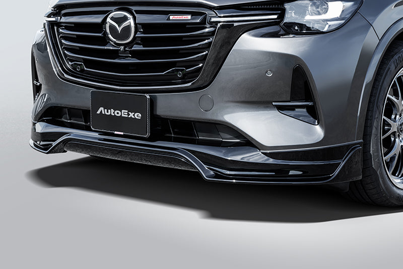 AUTOEXE FRONT UNDER SPOILER PIANO BLACK PAINTED FOR MAZDA CX-60 KH SERIES DIESEL HYBRID AND PHEV VEHICLES EXCLUDING L PACKAGE AND S PACKAGE KHA1V4900