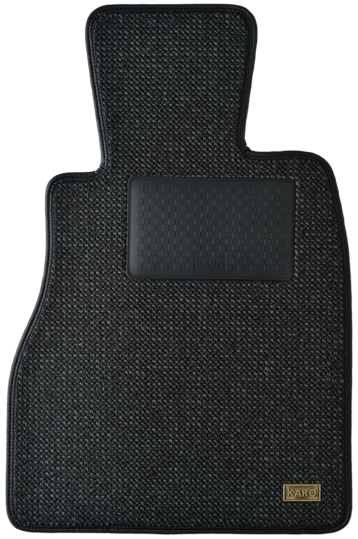 KARO KRONE TWEED BLACK FLOOR MATS FOR TOYOTA ARISTO JZS147 1991.10-1997.07 KRONE-458-BLACK