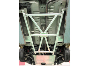 D-SPORT FLOOR FRAME BAR ALUMINIUM 6-POINT 6-MOUNT FOR DAIHATSU COPEN L880K 57502-E080