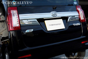 CRYSTAL EYE 3D HOLE FIBER FULL LED TAIL LIGHTS RED CLEAR FOR DAIHATSU TANTO CUSTOM LA600S LA610S KOUKI J162-RC