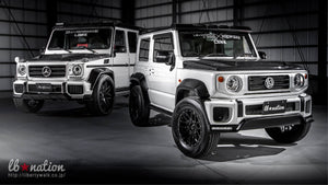 LIBERTY WALK LB★NATION G MINI WORKS TYPE 1 FRONT BUMPER FRP WITH LED FOR SUZUKI JIMNY LIBERTY-WALK-00014